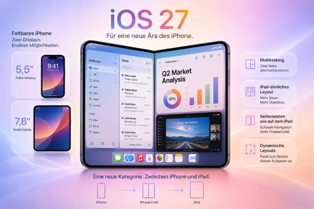 Foldable iPhone mit iOS 27