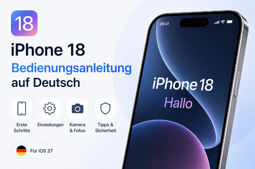 iPhone 18 Bedienungsanleitung auf Deutsch