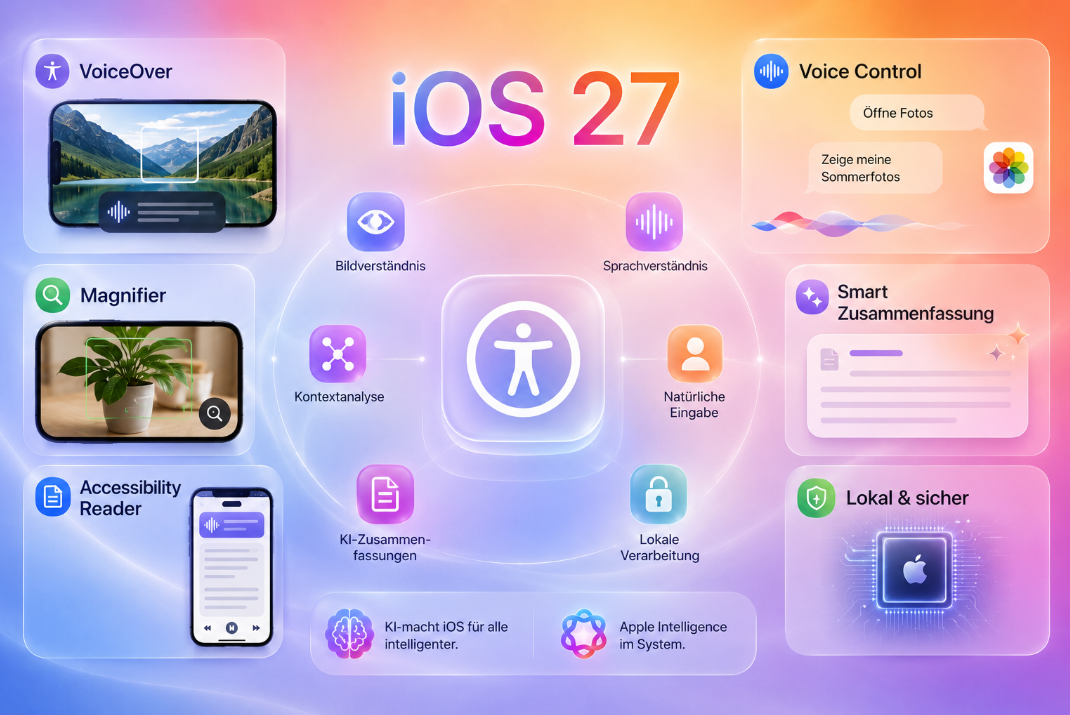 Neue Accessibility-Funktionen in iOS 27